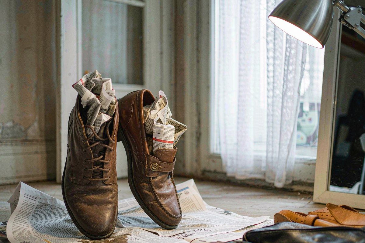Sécher des chaussures mouillées